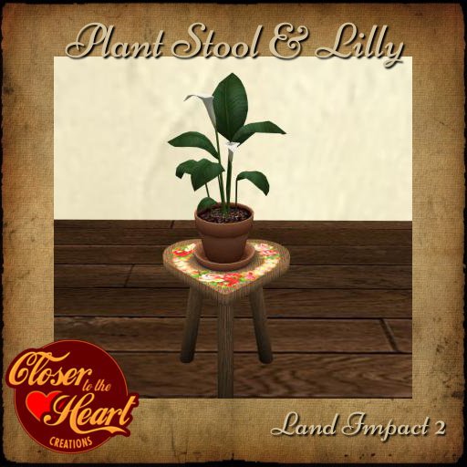 Plant Stool & Lilly BOXED