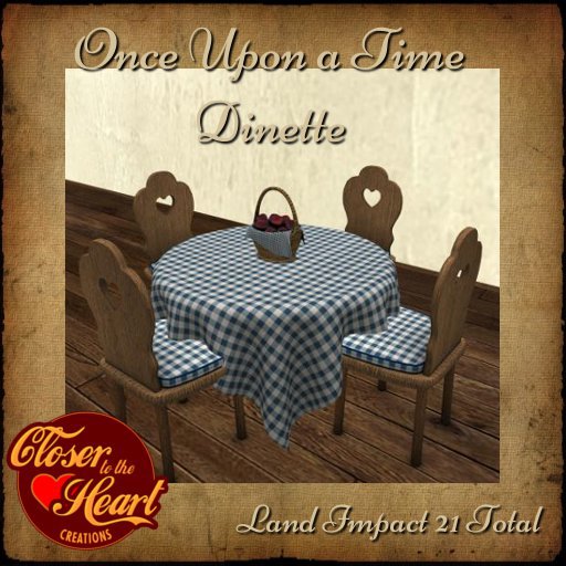 Once Upon a Time Dinette BOXED