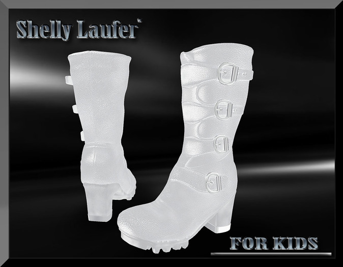 ::: Shelly Laufer MESH BOOTS - MET - [ White ] ::: For Kids