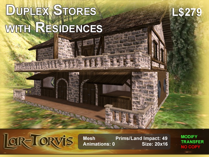 Duplex Stores with Residences