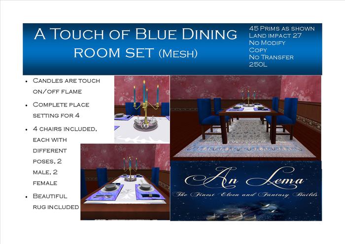A Touch of Blue Dining Set