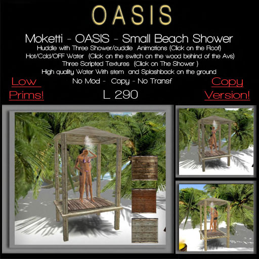 Moketti - Oasis - Small Beach Shower