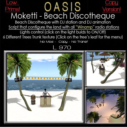 Moketti - Oasis - Beach  Discotheque