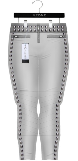 [Krome] Studded Pants Indigo w/Omega
