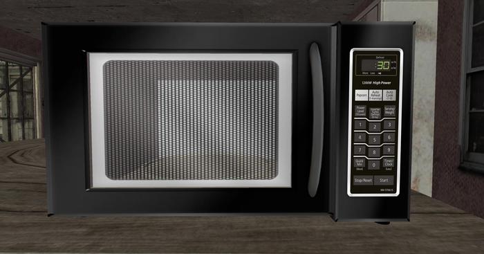 Mesh  Microwave Black