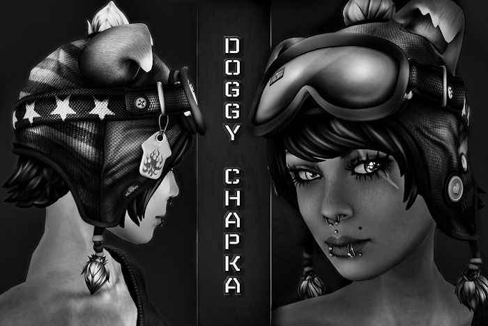 *Slyan* Doggy Chapka -Rigged Mesh-  5 Hair Colors - DEMO
