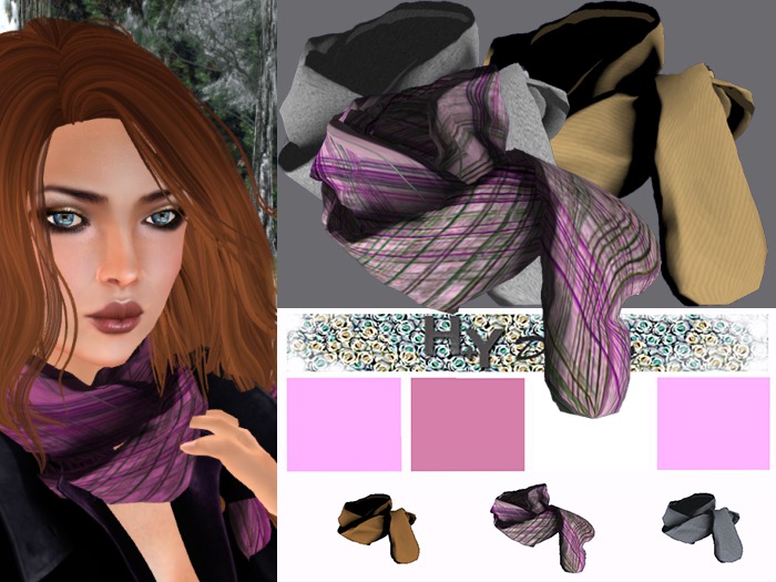 HB winterscarf purple
