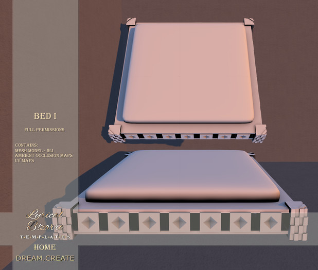 !Lyrical B!zarre Templates HOME! - Bed I MESH FP