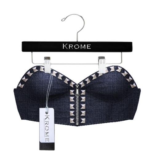 [Krome] Studded Top Regular Denim w/Omega