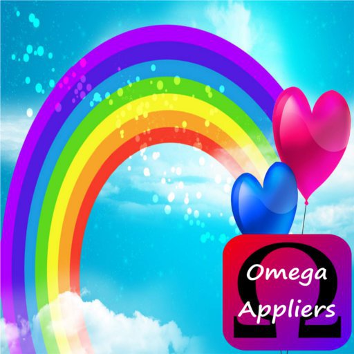 Omega Rainbow Heart Fingernails & Toenails