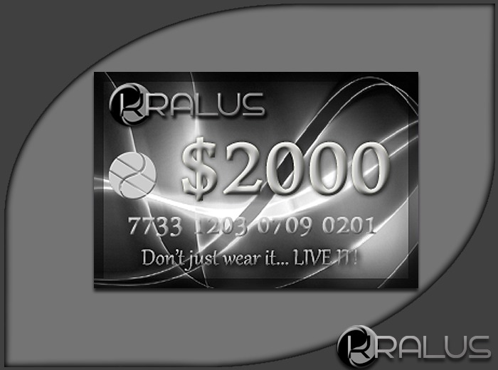 *::KRALUS:: GIFT CARD ($2000)