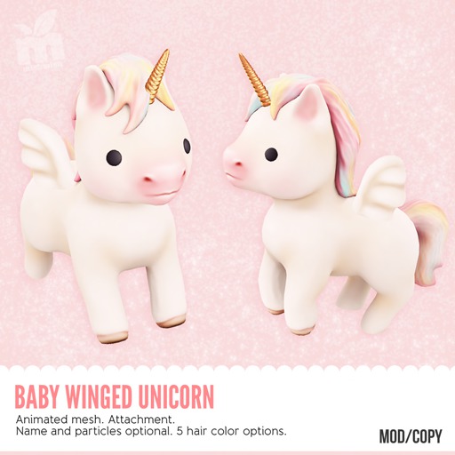 *MishMish* Baby Winged Unicorn - PINK [Boxed] 