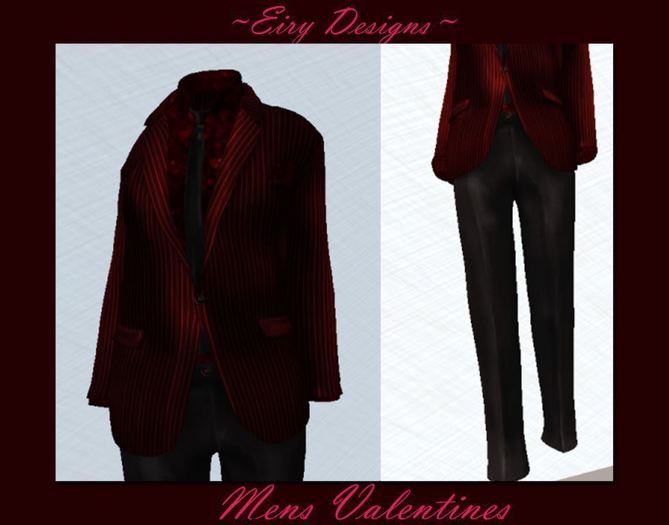 ~ED~ Mens Valentines Suit