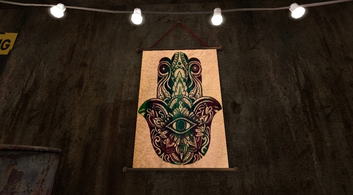Indie Hamsa Hand Scroll