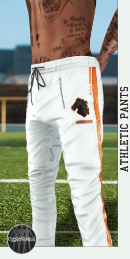 [Mustangs] Athletic Pants - White //boxed