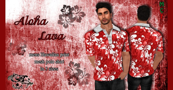 {Ms. B. Designs} Aloha Lava Polo Boxed