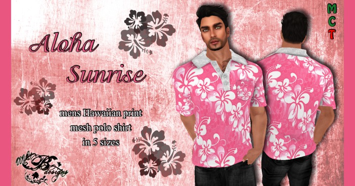 {Ms. B. Designs} Aloha Sunrise Polo Boxed