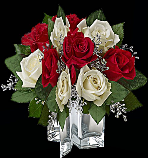 HOLIDAY ROMANCE FLOWERS IN VASE
