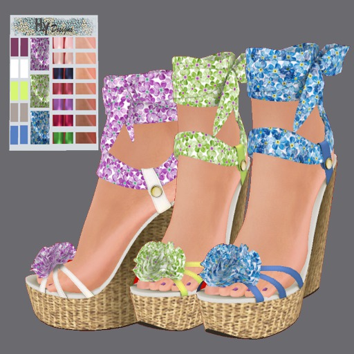 Lace up flower sandals