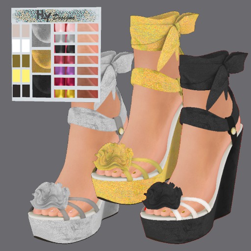 HB Lace up rose sandals