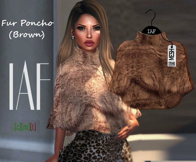 IAF Fur Poncho (Brown)