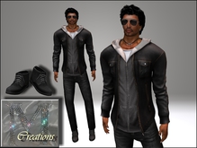 M-Creations *MESH & FITMESH* Outfit Carl Black (BOXED)