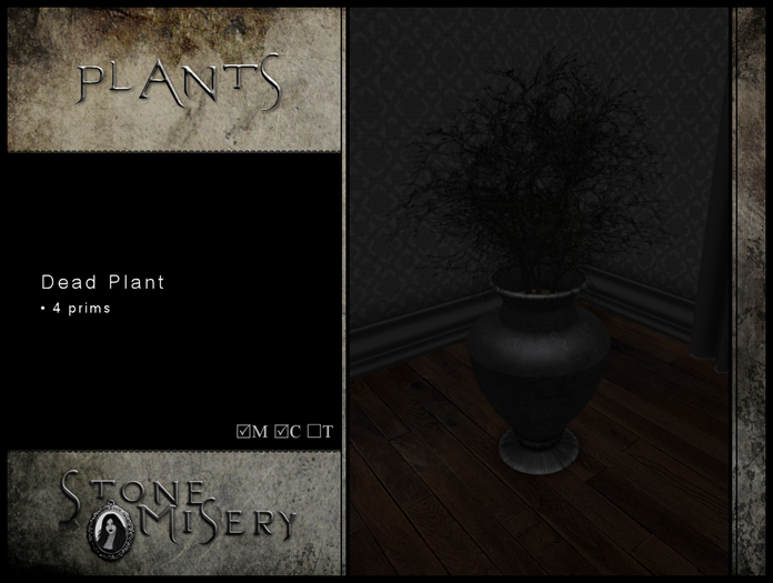 Second Life Marketplace .S.M. Plants Dead Plant