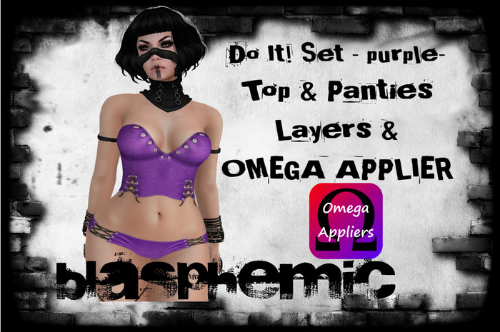 DO IT! Set by BLASPHEMIC -purple- w. OMEGA APPLIER - WEAR!