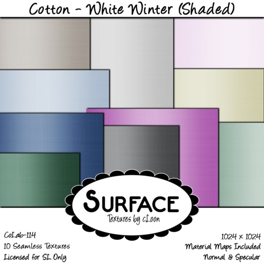 Surface - Cotton - White Winter (Shaded)