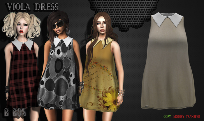 B BOS -Viola Dress-Bone-