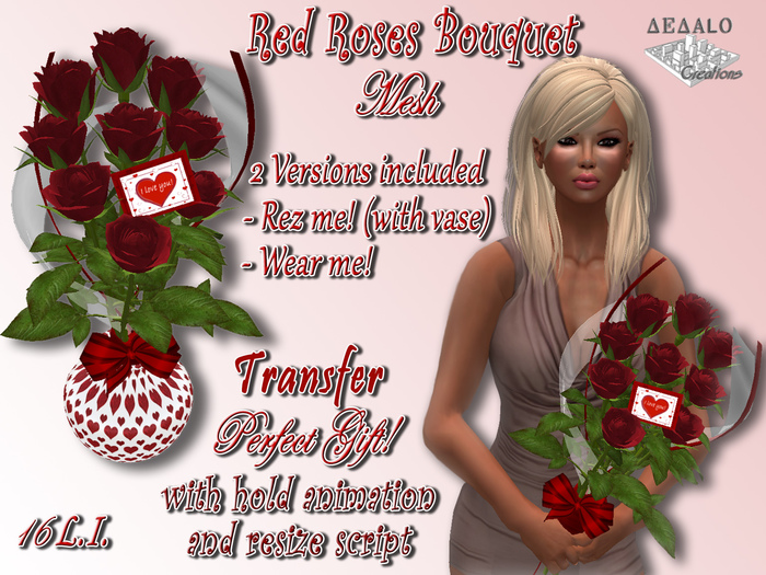 Red Roses Bunch I Love You * Valentine's Day Promo - BEST SELLER *