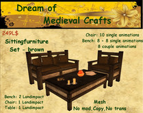 ((*DMC*)) Sittingfurniture set (brown)