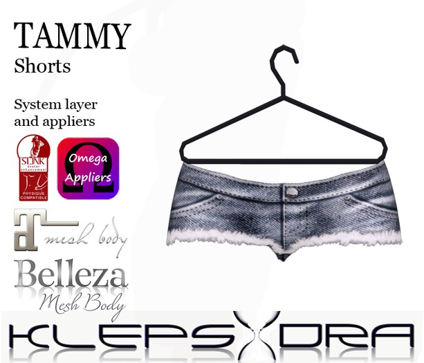 Klepsydra Tammy Shorts - Appliers - Light Blue