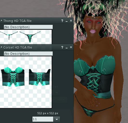 *HB* Lingerie set HD Full Perm TGA File