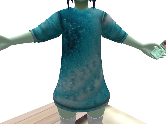 blue bubbles for krankhaus long hoodie