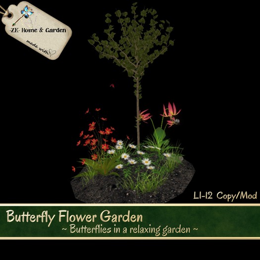*ZK* Butterfly Flower Garden