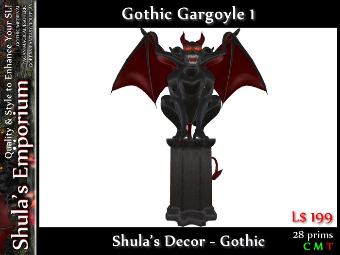 Shula's Gothic Gargoyle - 1 (Copy/Mod/No Trf)
