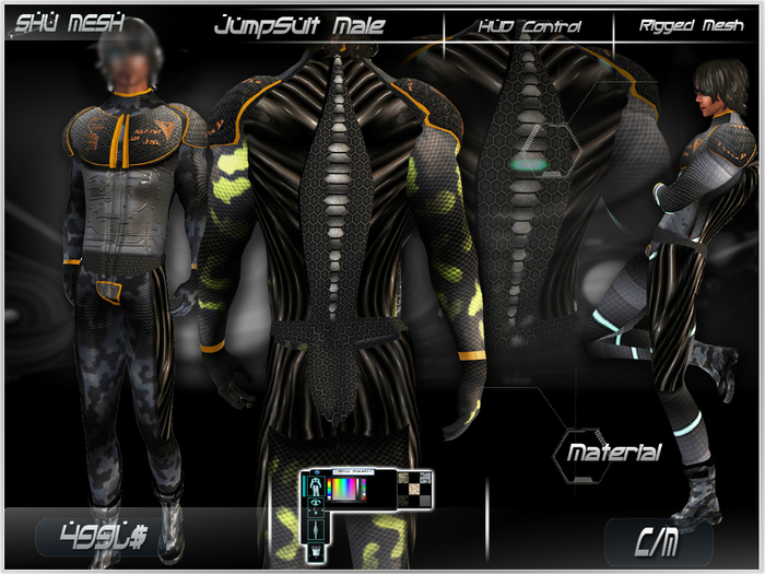 Jump Suit Male -Shu Mesh-
