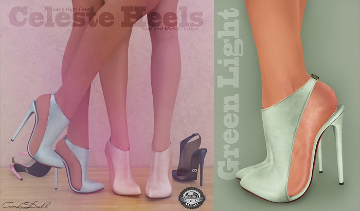 _CandyDoll_Celeste Green Light -SLINK HIGH (Feet Not Included)