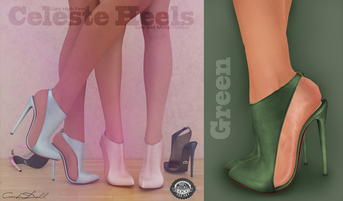 _CandyDoll_Celeste Green - SLINK HIGH (Feet Not Included)