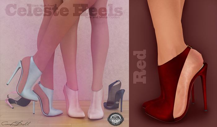 _CandyDoll_Celeste Red - SLINK HIGH (Feet Not Included)