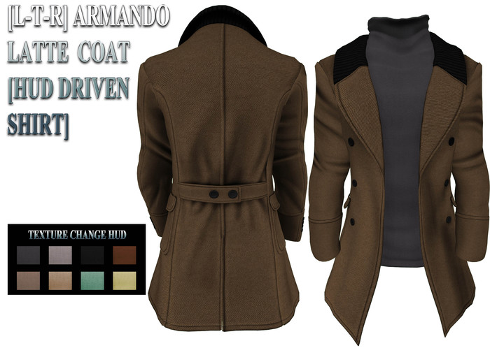 [L-T-R] Armando Latte Coat  [HUD Driven Shirt]