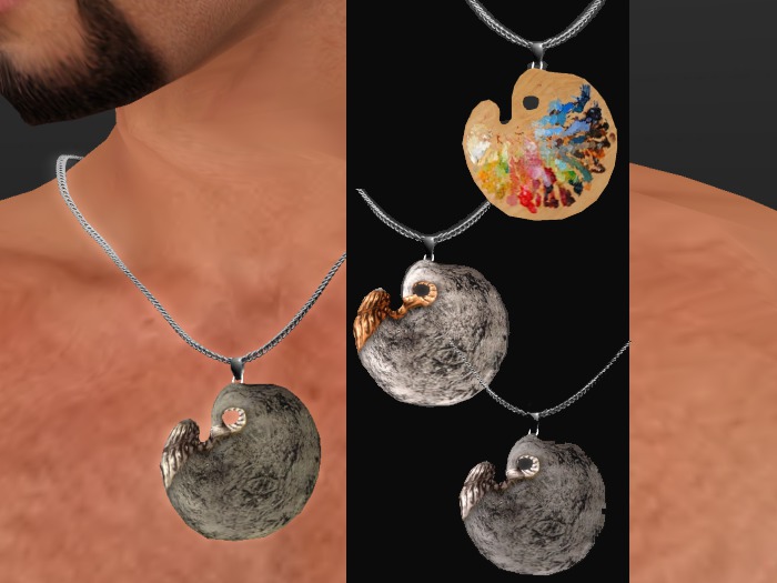 Necklace silver palette 