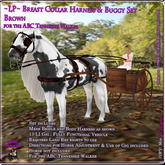 ~LP~ Breast Collar Harness & Gig Set (TN Walker) (Boxed) 