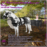 ~LP~ Breast Collar Harness & Gig Set (TN Walker) (Boxed) 