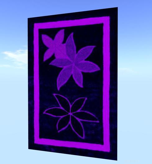 RUG MODERS BLACK-PURPLE 52, V