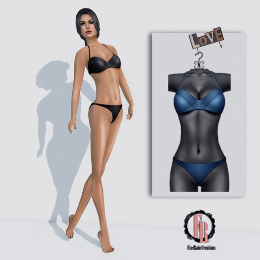 :: FineRain creations.::Pure Lingerie Blue