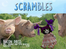 SCRAMBLES Bacon Dress + Sandals (boxed)