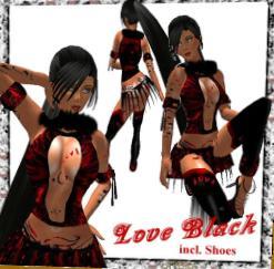 Love Black full female outfit - Resell box