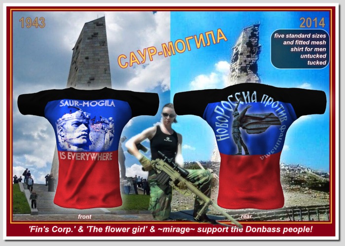 Fin's - 'Saur-Mogila is everywhere' Shirt for men (mesh)